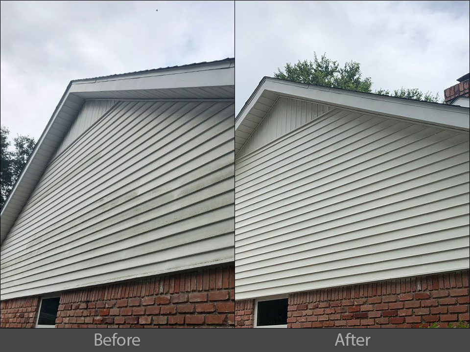 pressure washing exterior siding