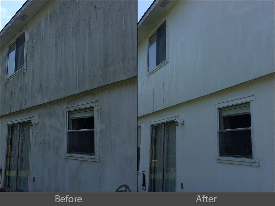 pressure washing wood house siding