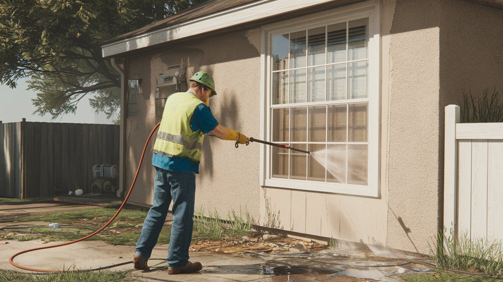 gentle exterior cleaning method