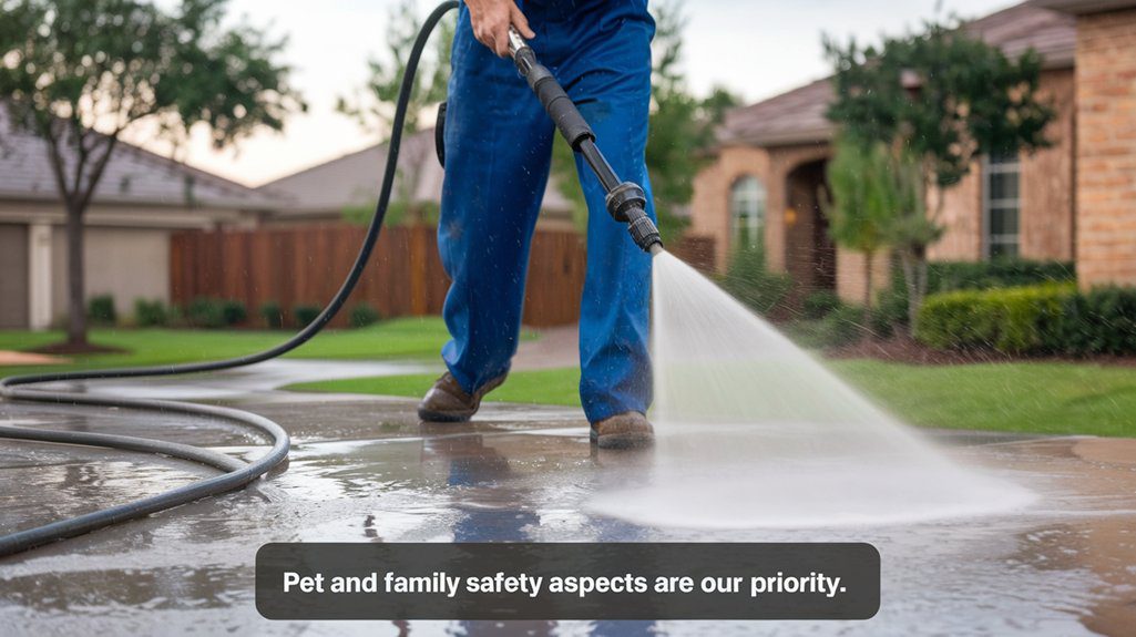 pet safety during pressure washing